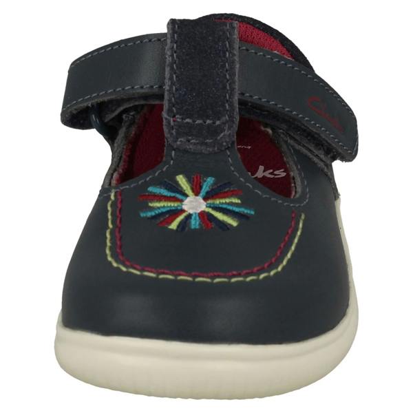 Clarks Girls Clarks Embroided Detailed T-Bar Shoes Crest Prom