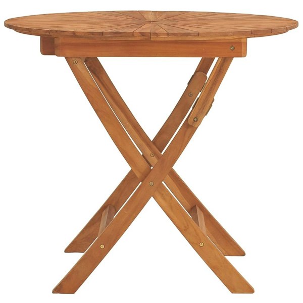 Berkfield Folding Garden Table �_�”�_ 85x75 cm Solid Wood Teak