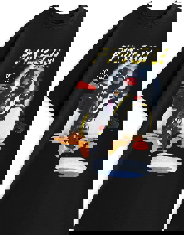 Pingu Unisex Black Noot Short Sleeved T-Shirt