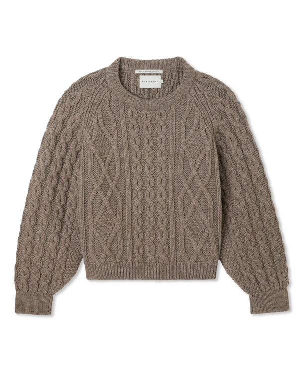 Peregrine Beckett Cable Knit Crew Jumper