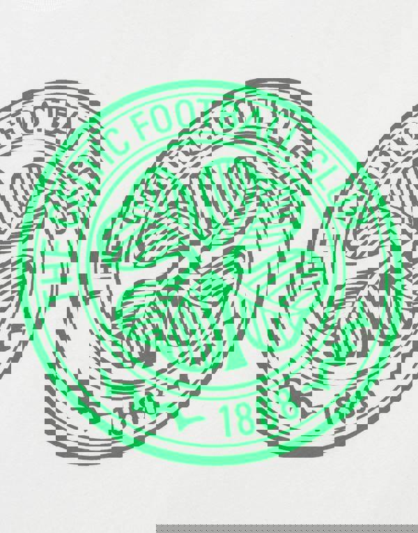 Celtic Mens Green Logo Short Sleeve Long Leg Pyjama Set