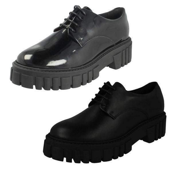 Clarks Ladies Clarks Chunky Sole Lace Up Smart Shoes Page Walk
