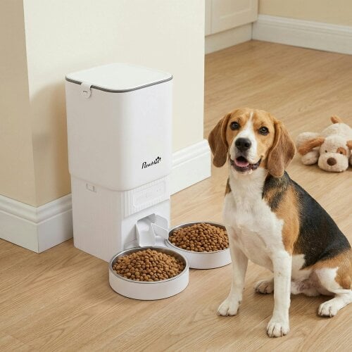 PawHut Automatic Cat Feeder, 7L Cat Food Dispenser with App Control, Timer
