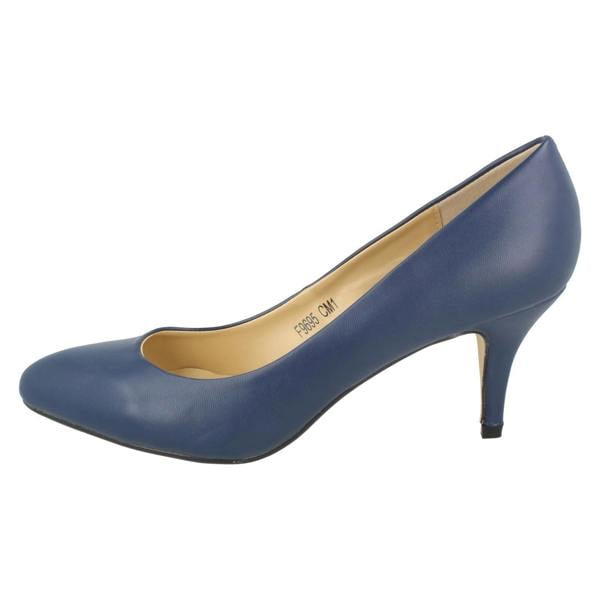 Anne Michelle Ladies Anne Michelle Mid Heel Court Shoes