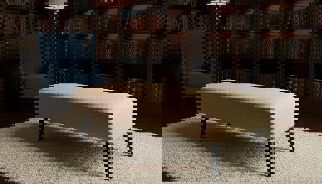 ISTOOLS Premium Stitched Footstool Bench & Coffee Table – Non-Storage