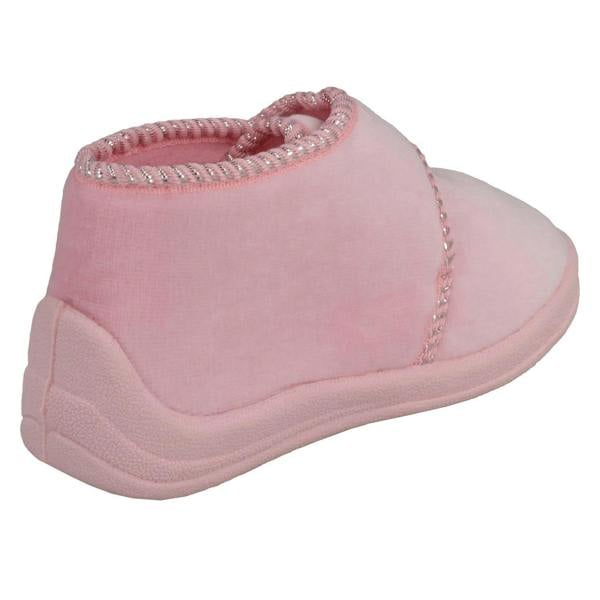 Spot On Girls Spot On Bootee Slippers With Butterfly Detail X2030
