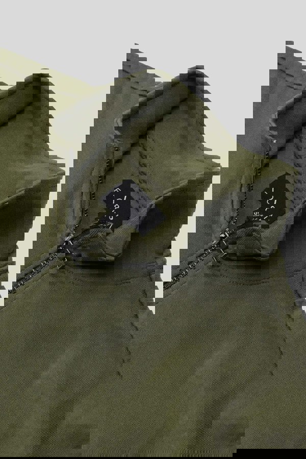 ENORSIA Elbow Patch Half Zip Sweatshirt