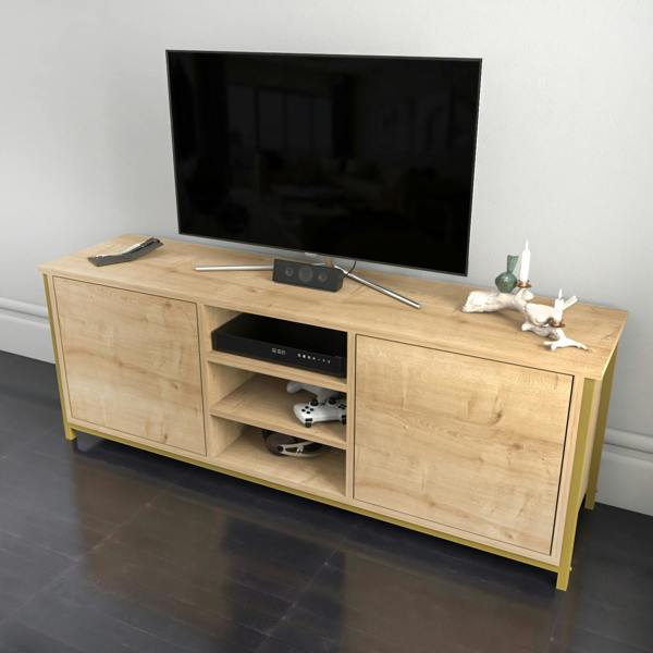 Decorotika Otis Modern Tv Stand TV Cabinet for TV's up to 63"