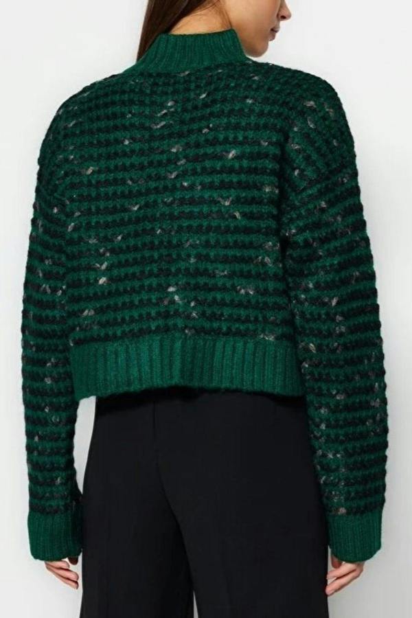 WOVCOR Soft Textured Gradient Knit Cardigan
