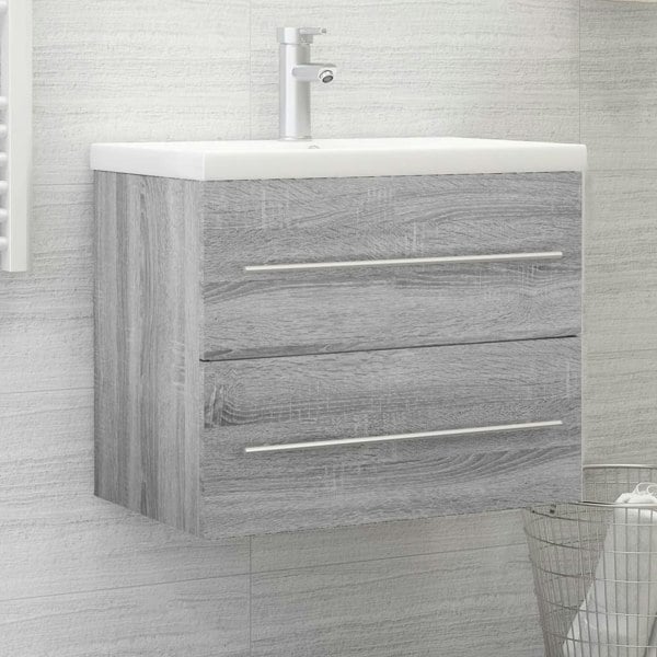 Berkfield Sink Cabinet Grey Sonoma 60x38.5x48 cm Engineered Wood