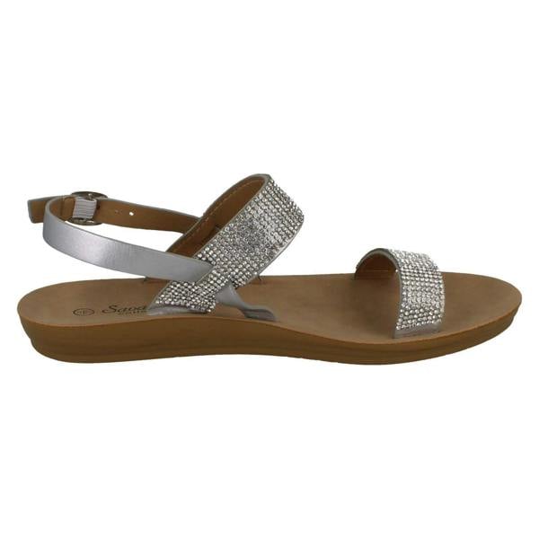 Savannah Ladies Savannah Diamante Sandals F00242