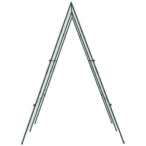Bobobiy Garden Cucumber Trellis for Climbing Plants, DIY Adjustable Cucumber Support Frame for Raised Bed, Green