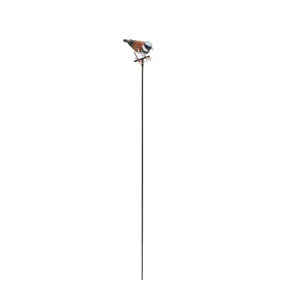 EDH Door Hardware Large Metal House Sparrow on Stake