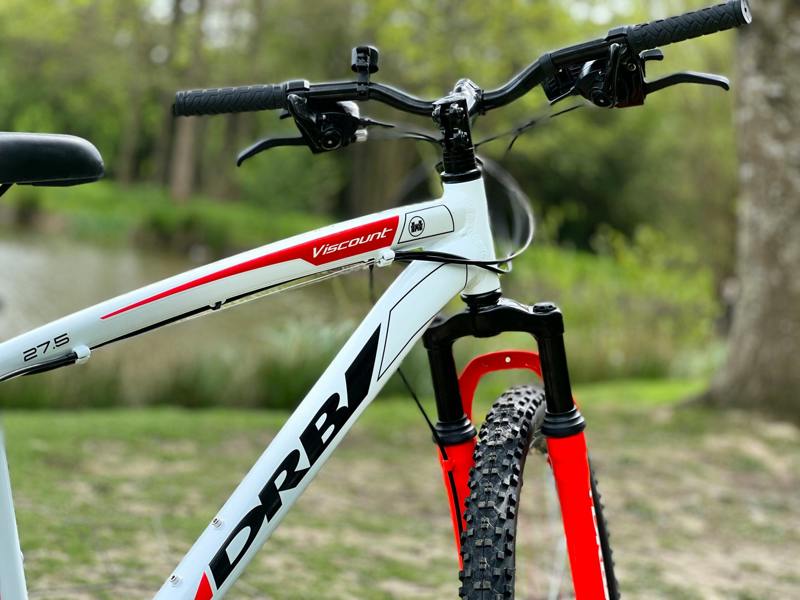 Dallingridge Viscount Hardtail Mountain Bike, 27.5" Wheel - White/Red