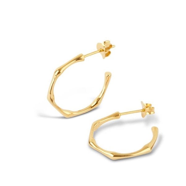 Gold Trip Bamboo Hoop Earrings