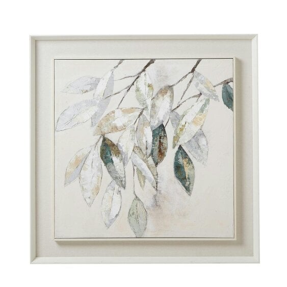 Wyld Haus Gacilly Scandi Downward Leaf Framed Painting On Canvas
