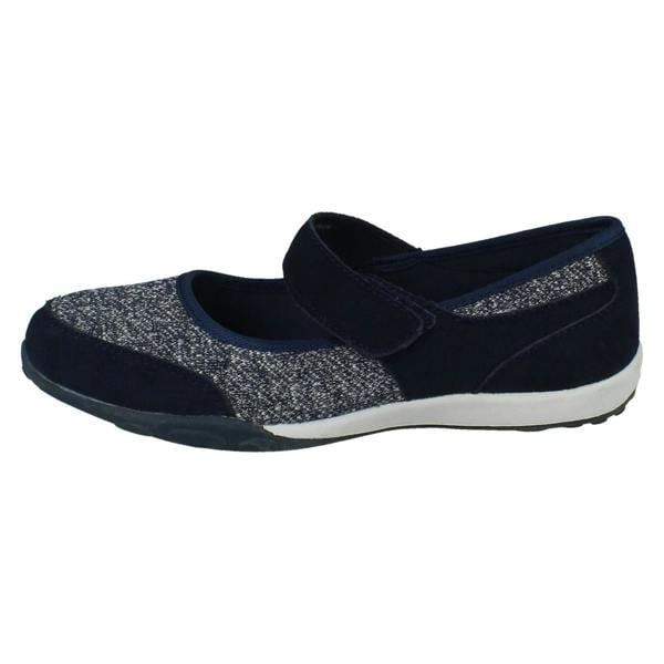 Down to Earth Ladies Down To Earth Casual Hook and Loop Shoes F80559