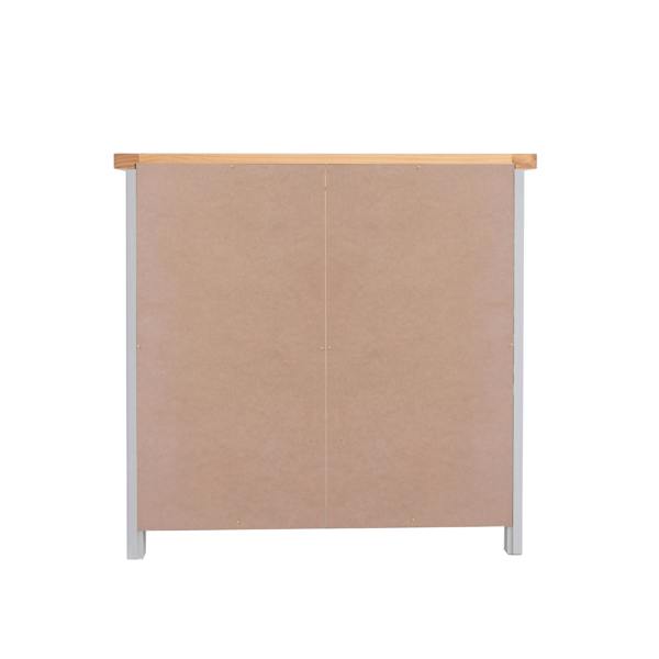Cabinet Bits Loreo Light Grey 2 Drawer 2 Door Sideboard Wood Knob