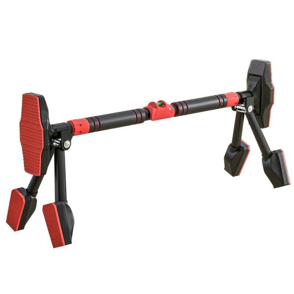 Pull up Bar Doorway 79-100cm, No Screw Chin up Bar 225kg Capacity, with Level Gauge, Triangle Support, for Home Workout
