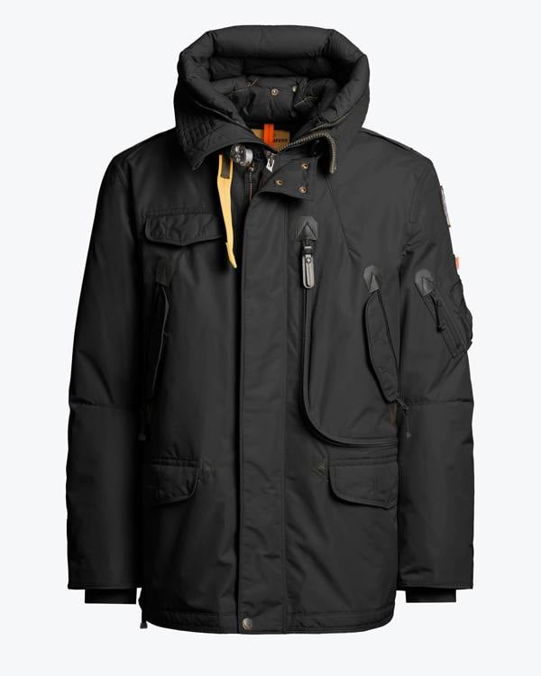 Parajumpers Right Hand Mens Hooded Down Jacket - Black 541