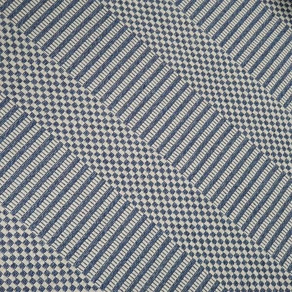 Viva Rugs Cotton Rug Braided Navy Blue Grey Cream Striped Washable Flat Weave Mat Small Extra Large Long Runner