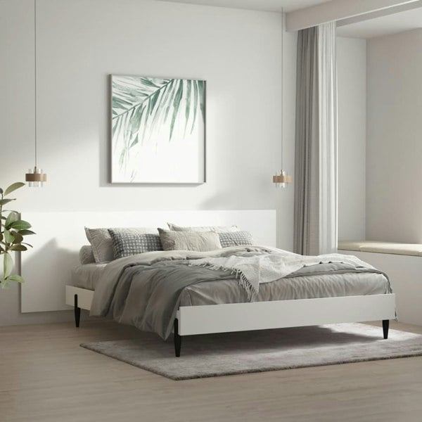 Berkfield Wall Headboard White 240x1.5x80 cm Engineered Wood