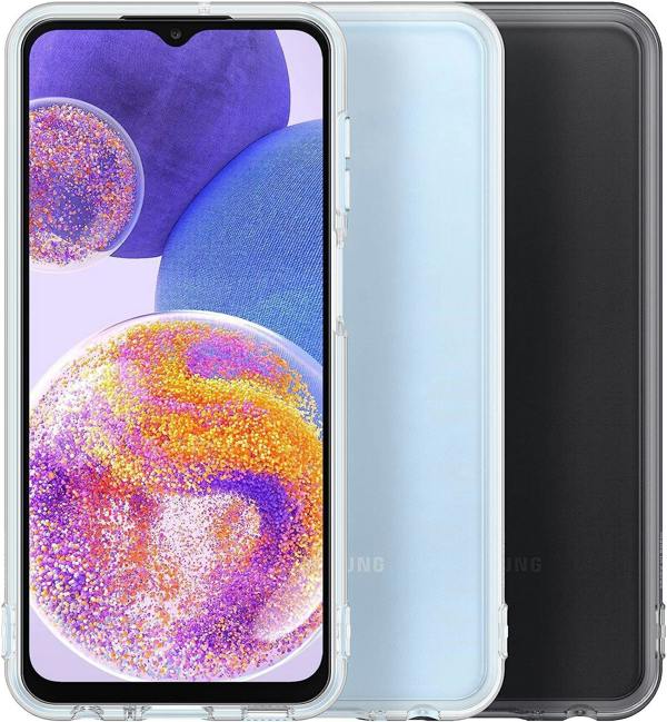 Samsung Galaxy A23 5G Soft Clear Cover Black - EF-QA235TBEGWW