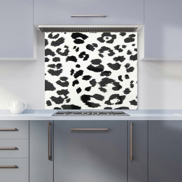 Warren Reed - Designer Black Leopard Print Kitchen Splashback