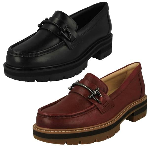 Clarks Ladies Clarks Chunky Sole Loafer Inspired Shoes Orianna Bit