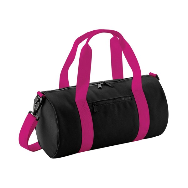 Bagbase Mini Holdall - Black/Fuchsia