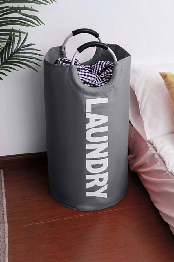 Living and Home Waterproof Collapsible Laundry Bag with Padded Handles
