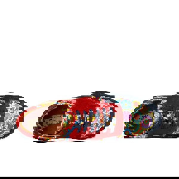 Embassy London San Francisco - Navy & Red Signature - Men's lace-up leather & suede trainer