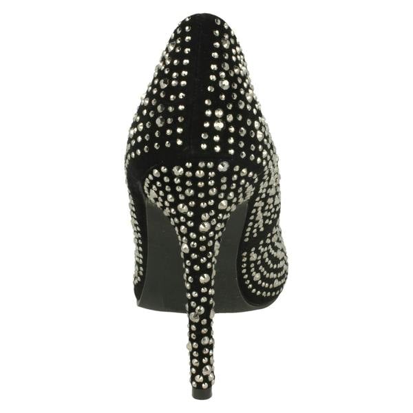 Anne Michelle Ladies Anne Michelle Diamante Court Shoes