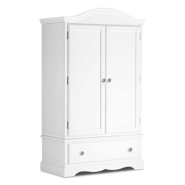 Statement Furniture Romance French Double Wardrobe With Drawer and Crystal Handles