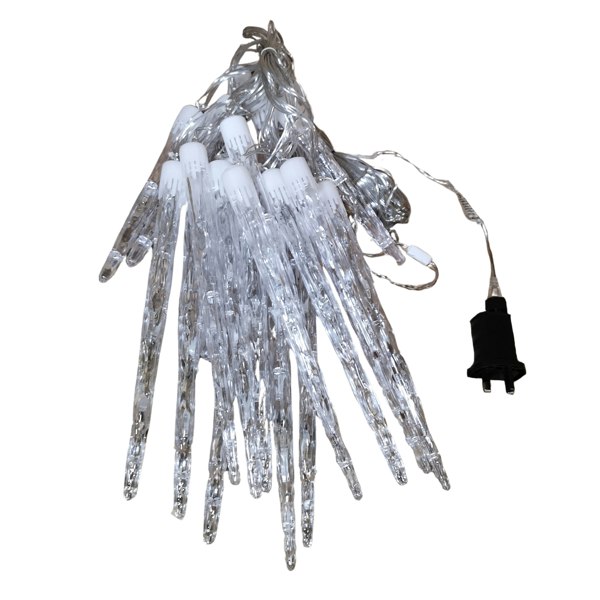 Samuel Alexander 72 LED 6.9m Premier 24 Indoor Outdoor Icicle Shape Christmas Chaser Lights in Cool White