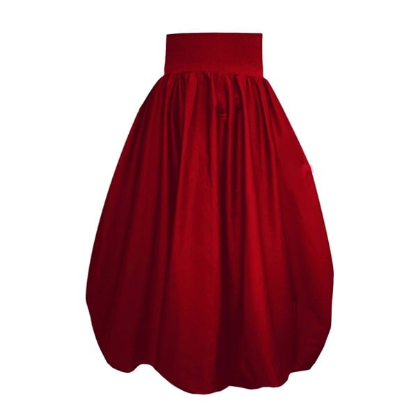 Frock Tales Enoki Puffball Skirt In Burgundy