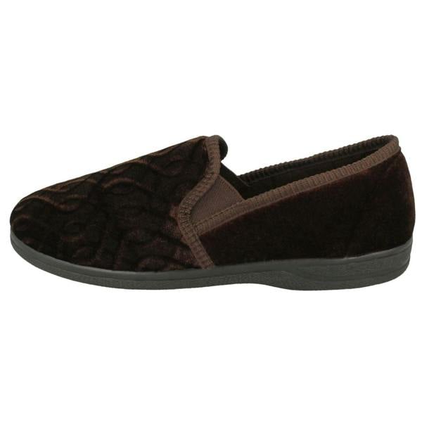 Mens Slippers Pattern Detailed Full Slipper Leo