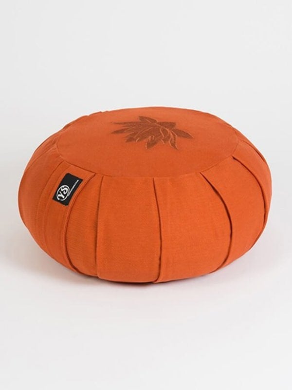 Yoga Studio GOTS Organic Cotton Round Lotus Zafu Buckwheat Cushion