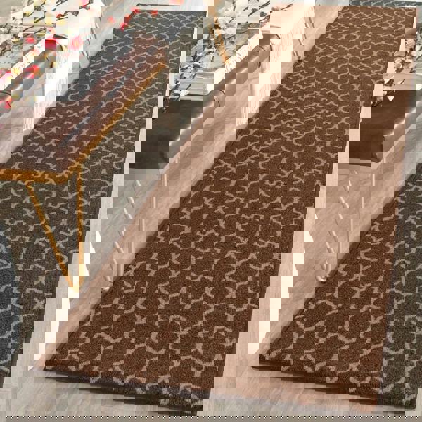 Smart Living Trellis Gel Mat - Brown Beige