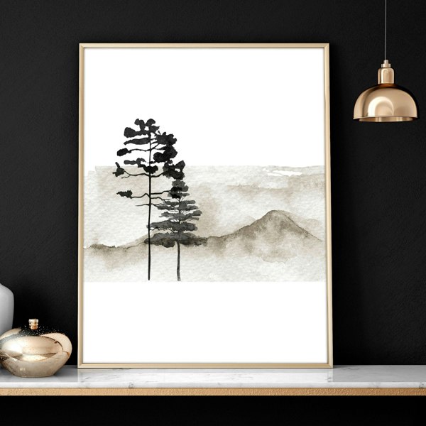 Art prints Scandinavian for bedroom | set of 3 wall art prints