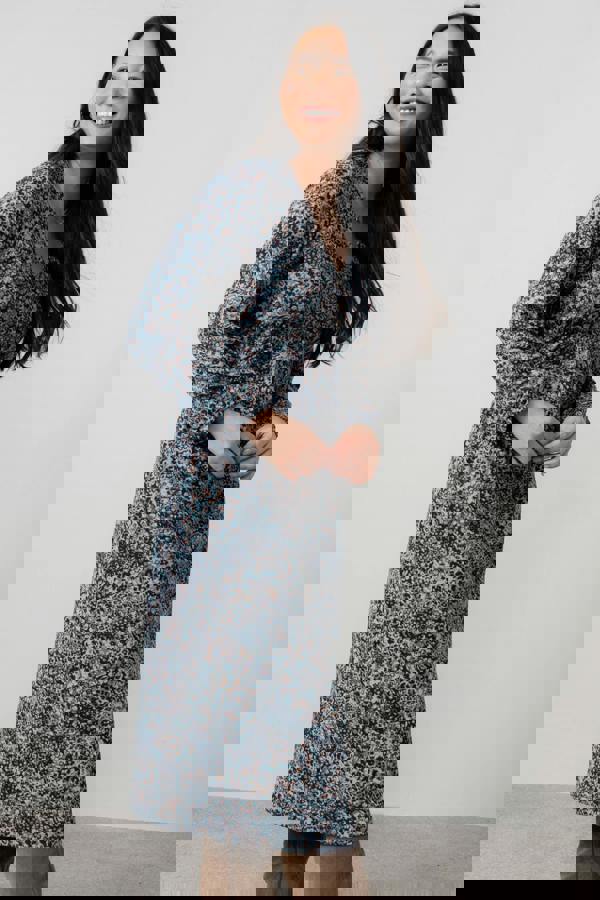 Lilian Jersey Midi Dress Sea Mist | Lily and Me Clothing