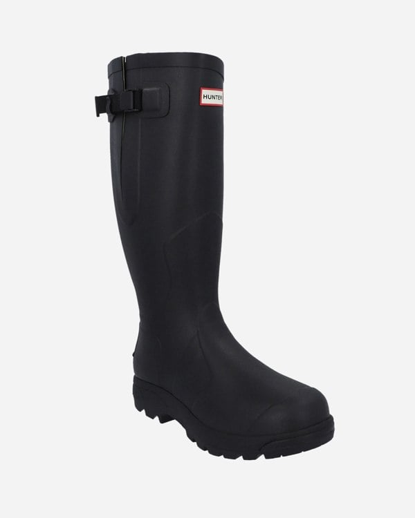 Hunter Unisex Balmoral MKII Side Adjustable Boot - Dark Olive/Black