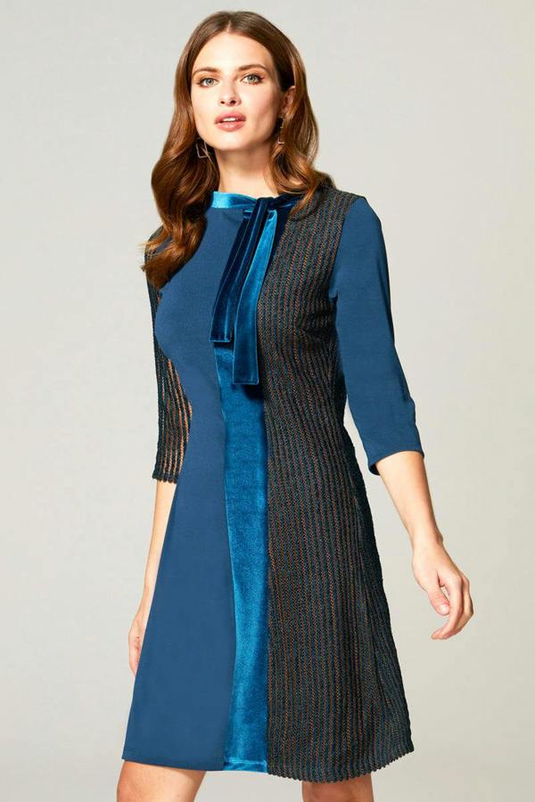 HotSquash Princess Seam Dress with Velvet