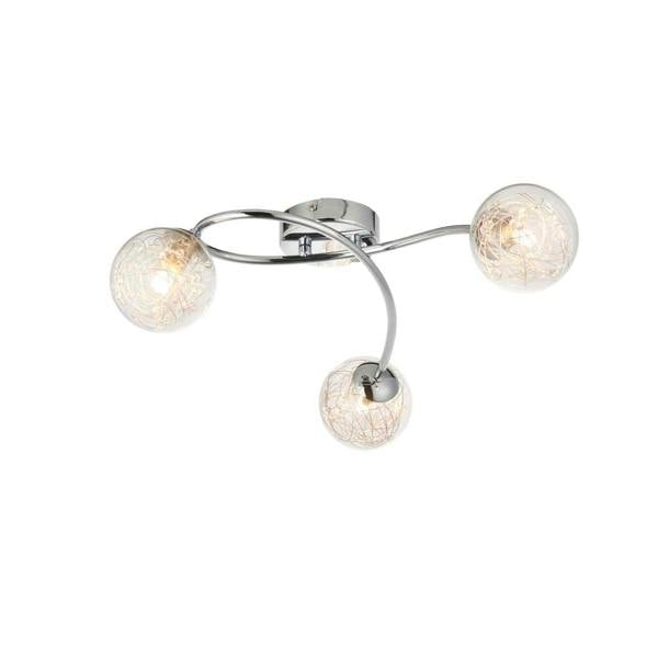 Pagazzi Lighting Jaymie 3 Light Chrome Semi-Flush Ceiling Light