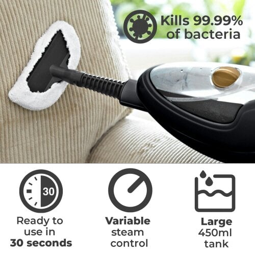 Neo Black & Copper 10 in 1 1500W Hot Steam Mop Cleaner and Hand Steamer