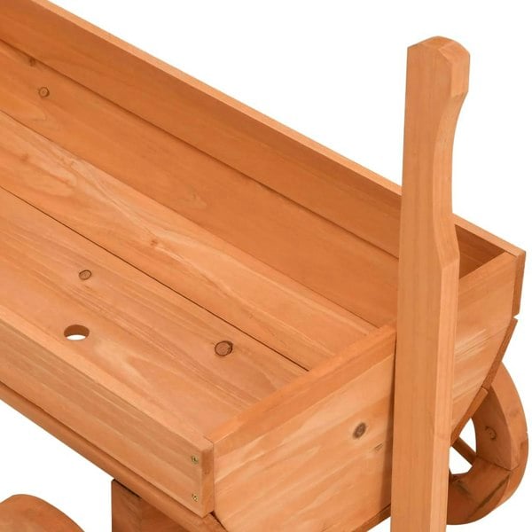 Berkfield Decorative Wagon 70x43x54 cm Solid Wood Fir