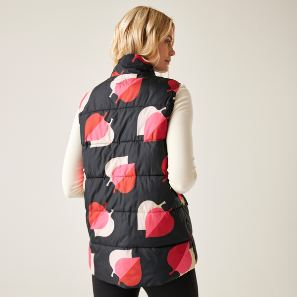 Regatta Women's Orla Kiely Elm Leaf Gilet - Shadow/Pink