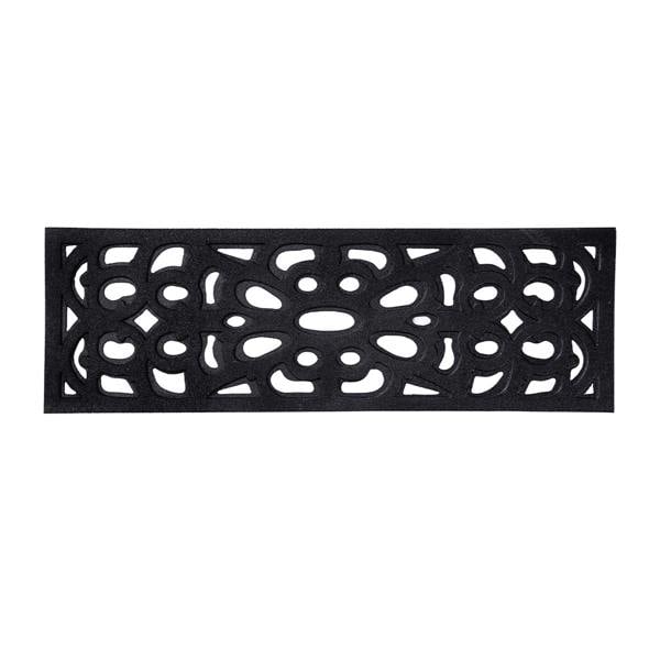 Nicoman Victorian Style Eco Outdoor Door Mat - Black