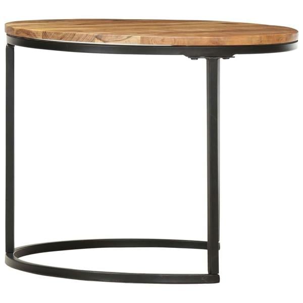 Berkfield Nesting Tables 3 pcs Solid Acacia Wood