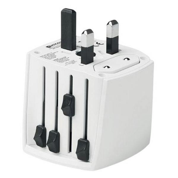 MidOcean Muv Micro Travel Adapter - White - 
